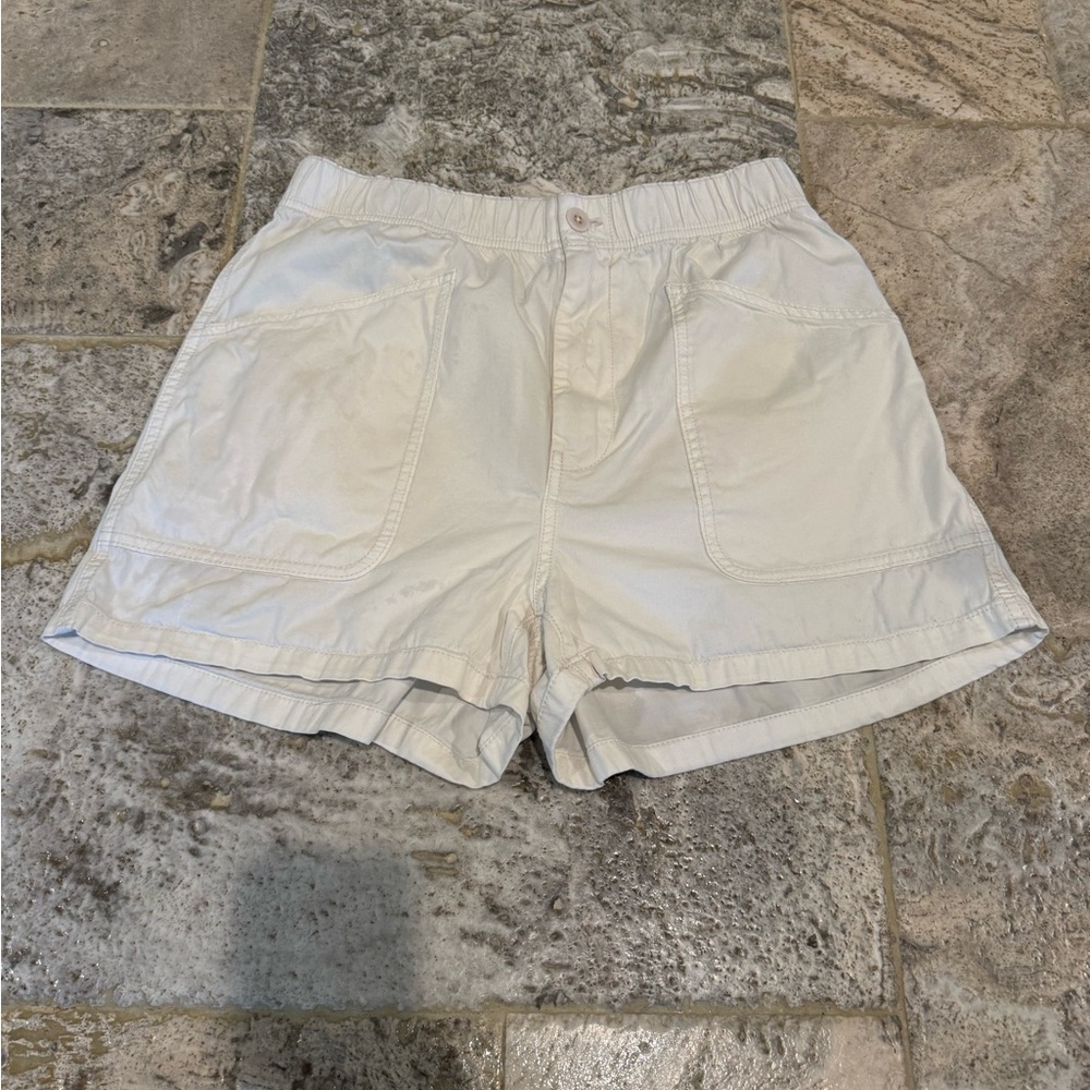 Madewell Garment Dyed Pull On Utility Shorts Size 28 Spring 2022